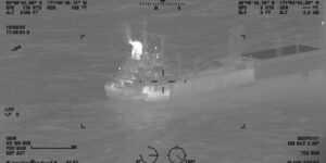A load of lithium-ion batteries has been burning for 5 days aboard a cargo ship now being kept 2 miles from Alaska’s shore