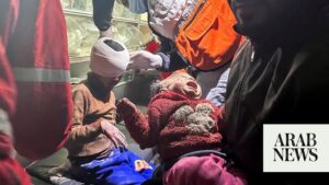 Baby saved from Gaza rubble after mother killed in Israeli strike