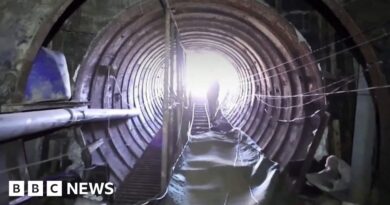 Footage shows inside of 'biggest ever' Gaza tunnel