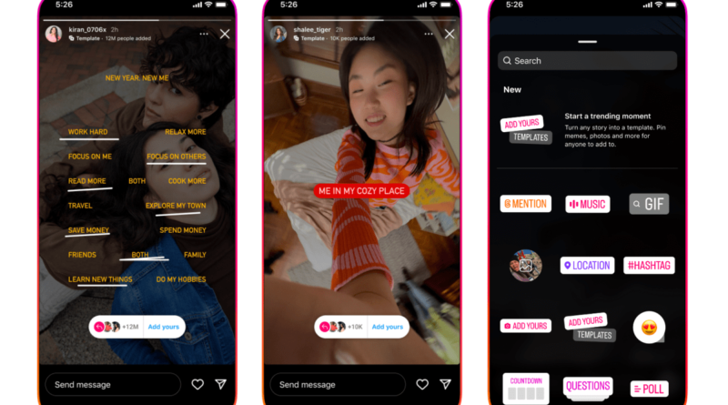 Instagram launches customizable 'Add Yours' templates | TechCrunch