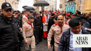 Macron expresses ‘great concern’ about Gaza Catholic parish