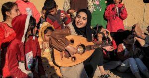 Music gives Gaza children respite from horrors of war