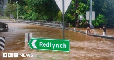 Queensland sees flooding after near record rainfall