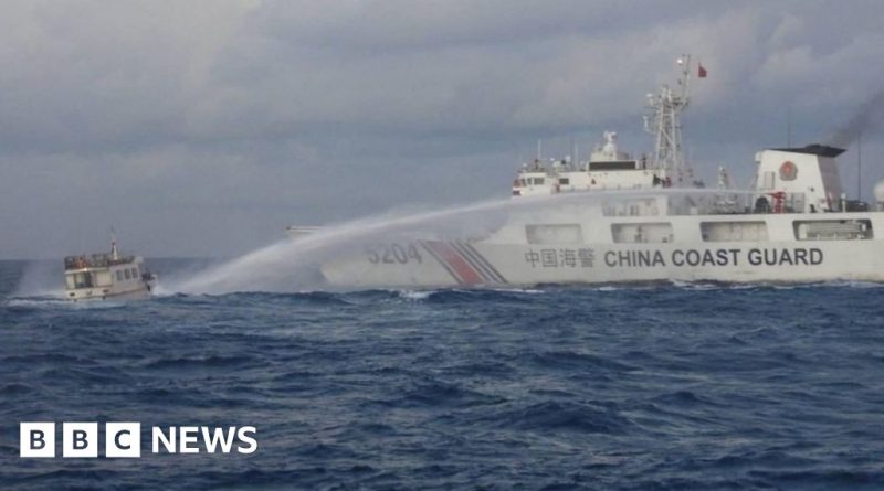 South China Sea: Philippine and Chinese vessels collide in contested waters