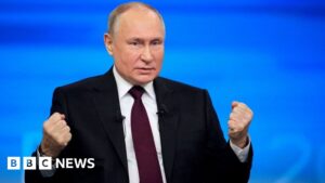 Ukraine war: Putin tells Russia his war objectives are unchanged