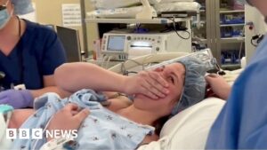 Watch: Joy as babies born to mum with rare double womb