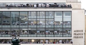 AFP journalists rally for blocked Gaza colleagues