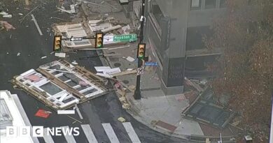 Aerial video shows impact of explosion at Texas hotel