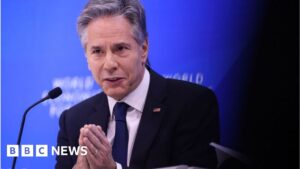 Blinken grounded in Davos as plane has 'critical failure'
