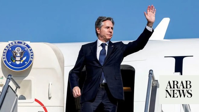 Blinken lands in Tel Aviv for talks with Israel on Gaza conflict