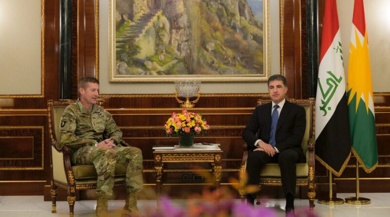 Coalition chief meets Iraqi Kurdistan president as Baghdad agitates against US presence