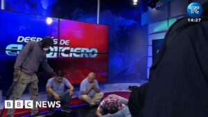 Gunmen storm Ecuador television studio live on air