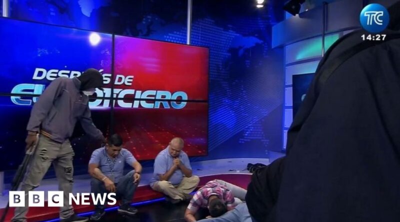 Gunmen storm Ecuador television studio live on air