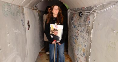 Israel hostage families unveil Hamas tunnel replica