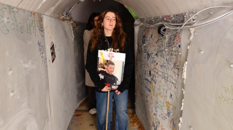 Israel hostage families unveil Hamas tunnel replica