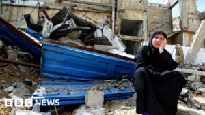 Israel strikes southern Gaza city swollen with displaced people
