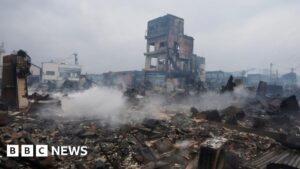 Japan earthquake: Inside burnt and broken fishing town of Wajima