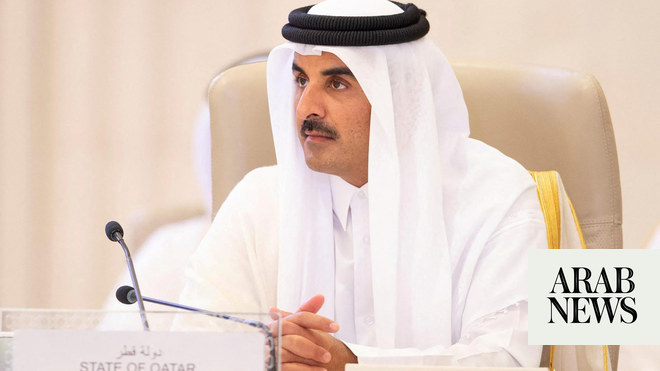 Killing, displacing Palestinians cannot be accepted: Qatar emir