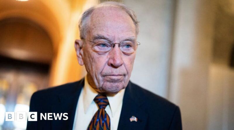 Oldest US Senator Chuck Grassley admitted to hospital over infection