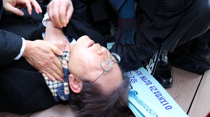 South Korean Opposition Leader Is Stabbed