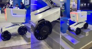 Stairs are no obstacle for this delivery bot's squishy wheels | TechCrunch