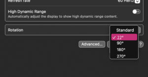 The horror and allure of the diagonal monitor