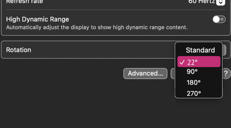 The horror and allure of the diagonal monitor