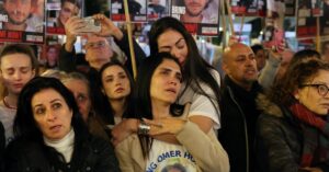 Thousands rally in Israel for end to hostages' 100-day ordeal