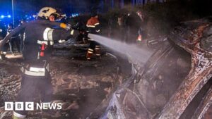 Ukraine war: Russian missiles wreck Kharkiv hotel - governor