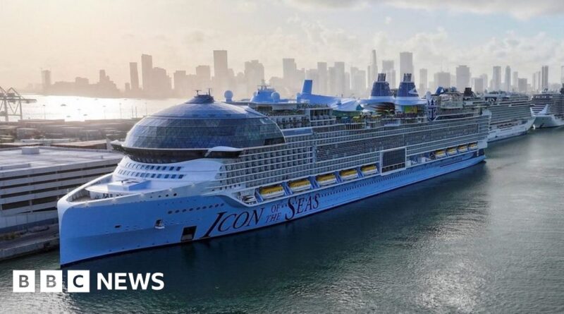 Watch: A look at world's largest cruise ship as it leaves Port of Miami