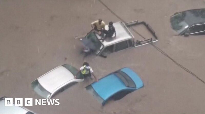 Watch: Cars submerged as cyclone batters Mauritius