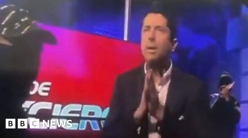 Watch: Ecuador gunmen threaten presenter on live TV