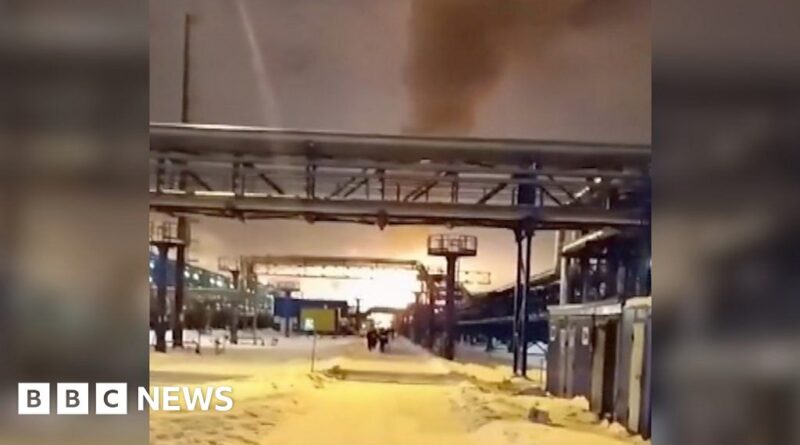 Watch: Explosion causes fire at Russian gas terminal