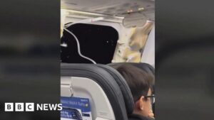 Watch: Inside Alaska Airlines plane as part blows off mid-air