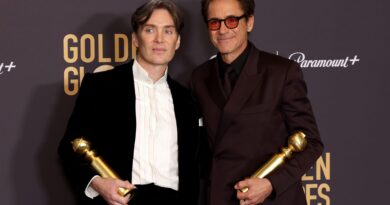 ‘Oppenheimer’ leading Golden Globes with wins for Murphy, Downey Jr. and Nolan