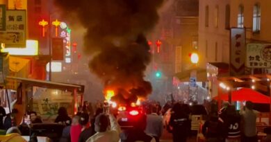 Crowd sets Waymo self-driving car ablaze in San Francisco