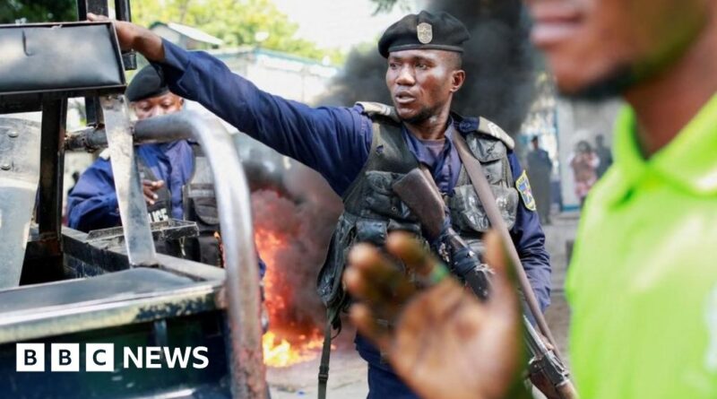 DR Congo protests: Police fire tear gas to disperse anti-Western demonstrations in Kinshasa