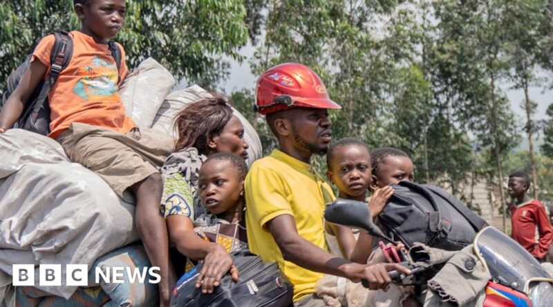 DR Congo violence: Panic in Goma as M23 rebels advance