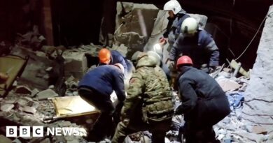 Dozens killed in strike on Russia-held Ukraine city