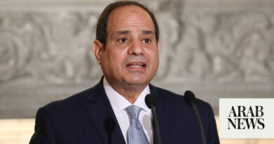 El-Sisi reiterates Egypt’s rejection of displacement of Gazans to Sinai