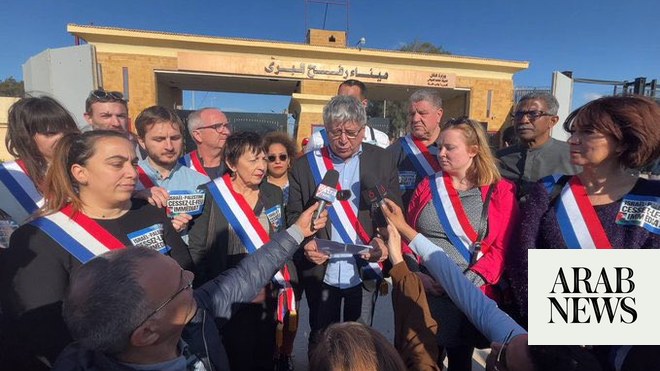 French delegation visits Rafah border crossing, calls for Gaza ceasefire