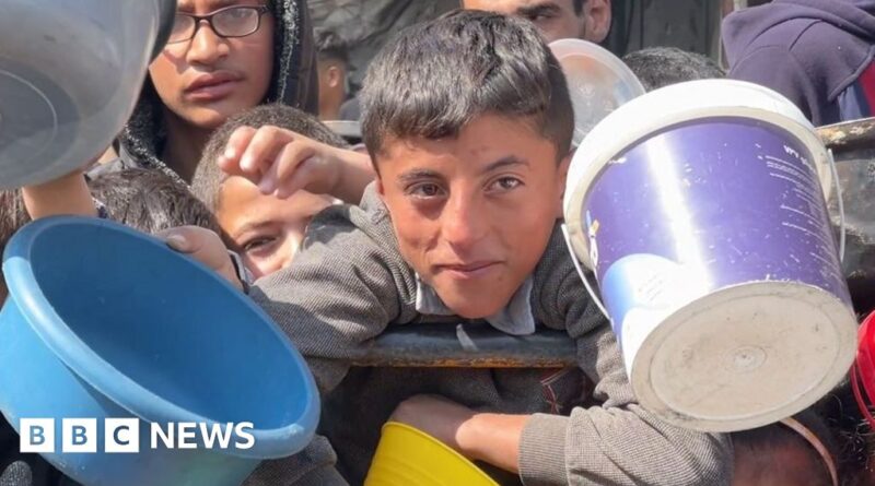 Gaza children searching for food to keep families alive