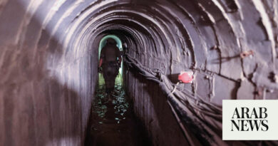 Israel unveils tunnels underneath Gaza City headquarters of UN agency for Palestinian refugees