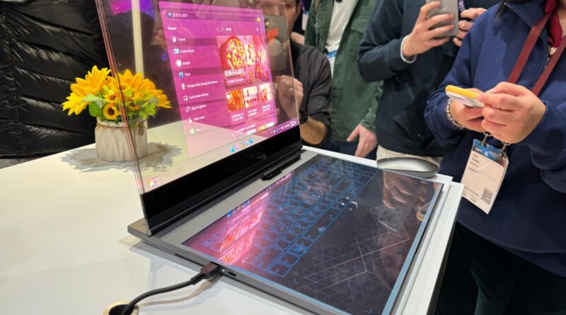 Lenovo's laptop concept is fully transparent, but the point isn't entirely clear | TechCrunch