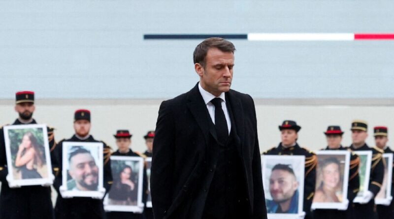 Macron remembers French victims of Hamas's 'anti-Semitic massacre'