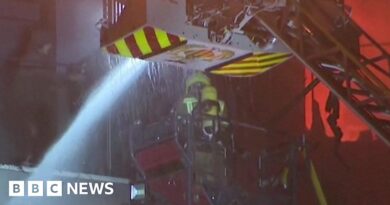 Moment two rescued from deadly Spain tower block fires