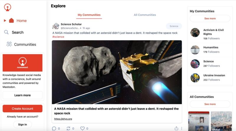Newsmast brings curated 'communities' to the open source Twitter/X alternative Mastodon | TechCrunch
