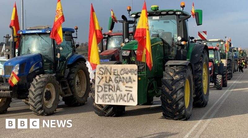 Spanish farmers join wave of protests