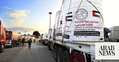 UAE sends 14-truck aid convoy to Gaza