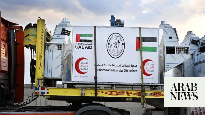 UAE sends 5 automated bakeries to Gaza